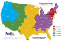 fedex shipping zone chart new york